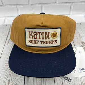 Katin Surf Trunks Hawaii Maui Santa Cruz Hat Snapback Cap Brown/Navy Beach